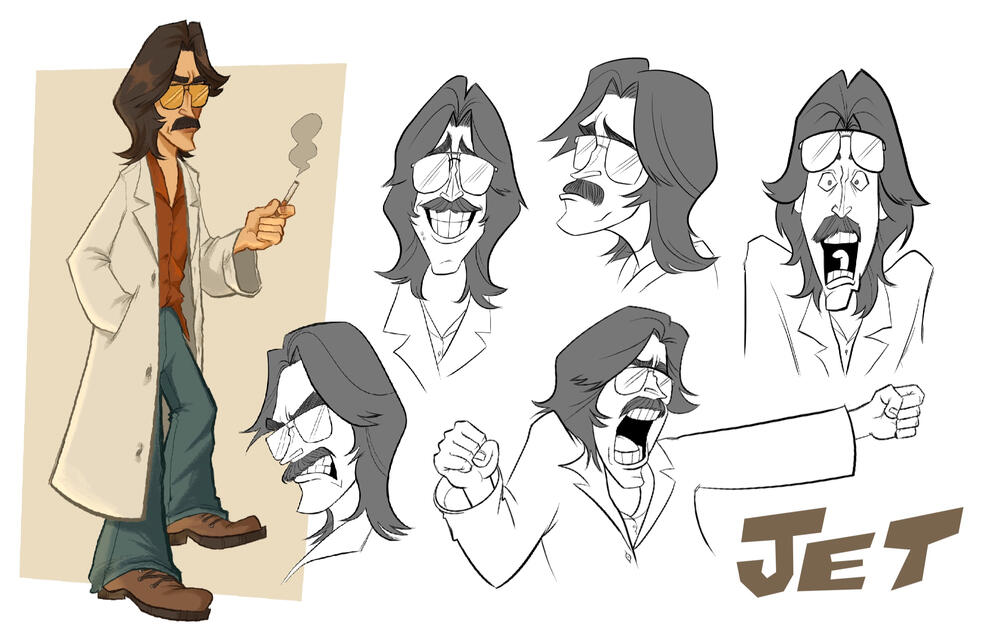 JET CHARACTER EXPRESSION SHEET