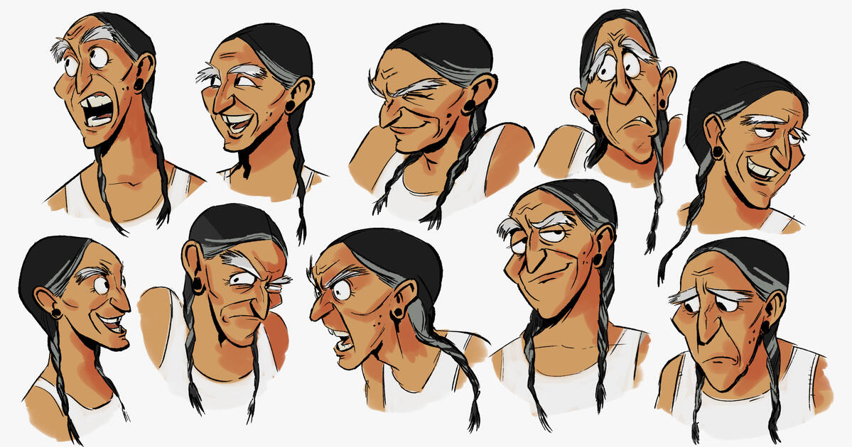 DIESEL BLACKROCK CHARACTER EXPRESSION SHEET