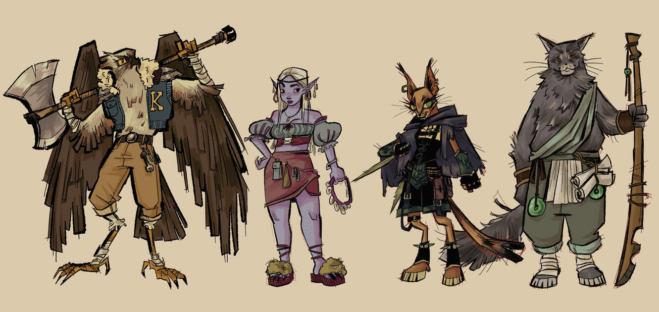 FANTASY CHARACTER LINEUP