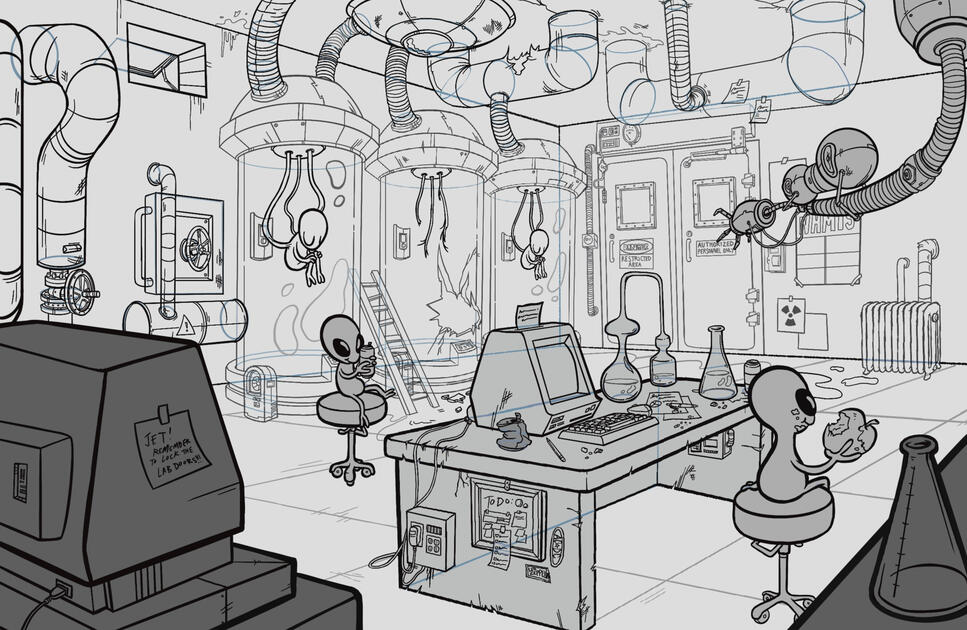 JET'S INVADED ALIEN LAB