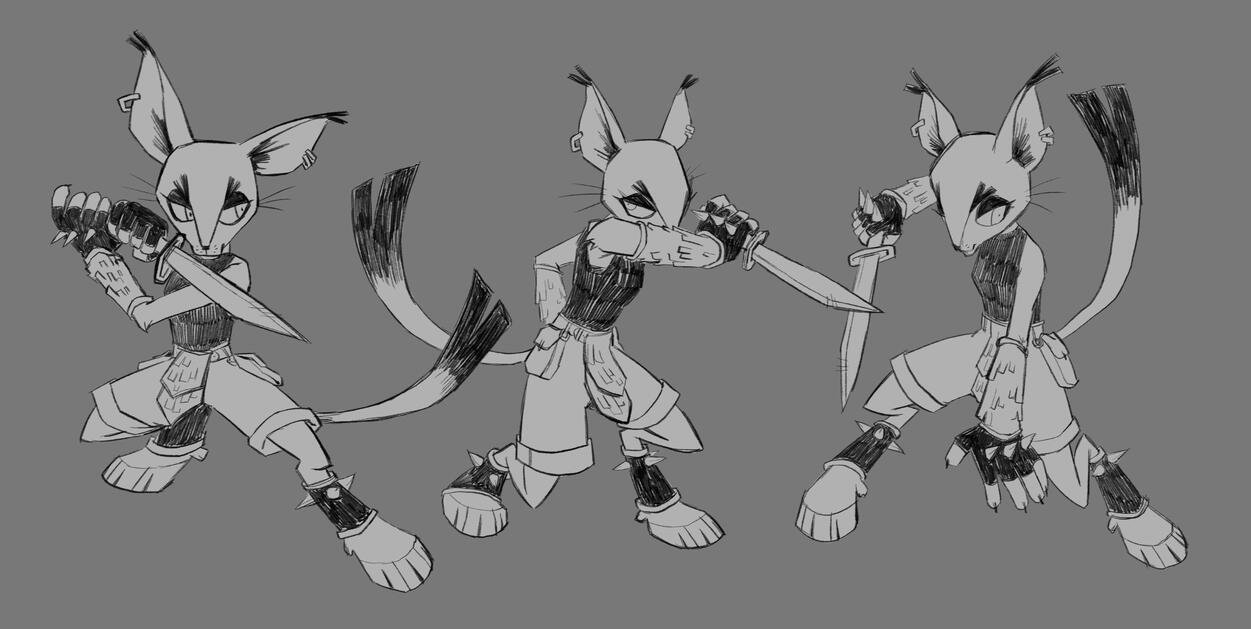 ARACELI ACTION POSES